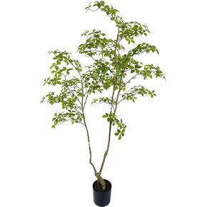 شجرة غاردينيا الاصطناعية ، 6 أقدام （1Pack） النباتات المزيفة الطويل المزيفة نباتات Mahonia Fortunei للأشجار المزيفة والمواصلة للمكتب غرفة المعيشة الفناء الخضرة شرفة الشرفة
