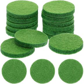 GLEAVI 100PCS منصات إعادة الملء الناشر منصات إعادة ملء الزيت العطري منصات استبدال القطن العطرية للعلاج العطري لصالح مقطع تنفيس قلادة النشر أبيض