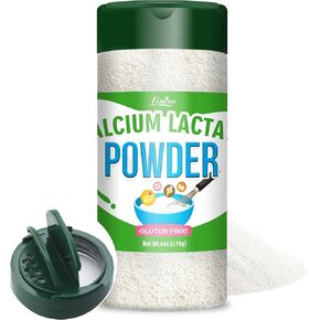 Calcium Lactate Powder, 6oz Pure Calcium Lactate Food-Grade, Helps Neutralize Food Acidity, Non-GMO Food Stabilizer and Bulking Agent for Dairy Products, Breads, Pastries, Ice Cream, Jellies