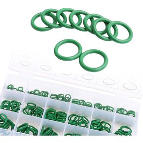 270 PCS Car Car Sae Air-Ring Kit O ، 18 أحجام ضاغط الهواء O ، مجموعة ضوايا حشية مطاطية ، ملحقات عالمية تم إصلاحها لمعظم شاحنات السيارات (أرجوانية)