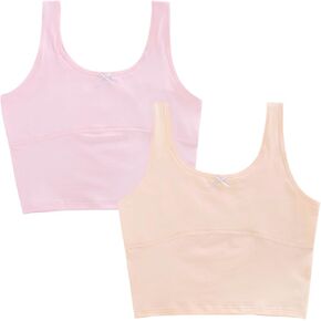 Training Bras for Teens Tween Cotton Bras Kids Crop Tank Tops for 7-12 Years