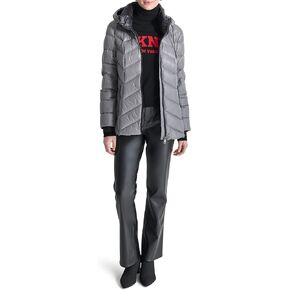 DKNY Women's Hooded Down-Filled Short