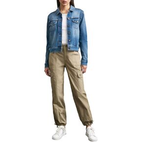 DKNY Women's Denim Fashionable Cropped Jeans Jacket