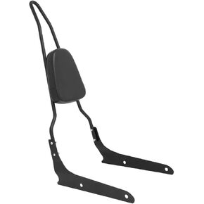 أسود دراجة نارية سوداء المقعد الخلفي مسند Sissy Bar Back Rest متوافق مع Honda Shadow Spirit 750 VT750C2 2007-2014 Phantom 750 VT750C2B 2010-2019