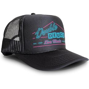 Black Rabbit Road House Double Deuce Logo Retro 80s Snapback Cap