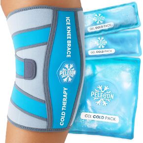 Knee Ice Pack Wrap (1 Pack) - Adjustable Ice Pack for Knees Surgery, Replacement, Arthritis Pain, ACL, Sports Injuries, Post Surgery, for Long Duration - 1 Pack