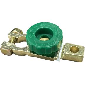 مفتاح فصل البطارية العلوي ، رابط طرف بطارية 12V-24V مفتاح سريع مع مقبض أخضر ، قطع بطارية ماجستير قطع العزل ، قطع سريع/إيقاف تشغيل القارب شاحنة السيارة (1 مساءً)