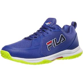Fila Men's Volley Burst Shoes, Mazarine Blue/Safety Yellow/White - 12