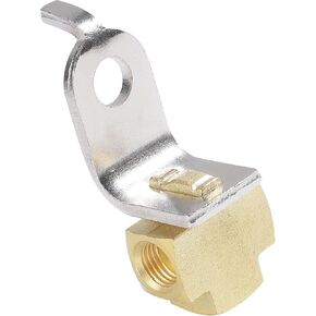 Automobile Brake Pipe Tee,Car Accessories 3-Way Brake Line Tee Union Fitting,Brass Brake Line Fittings 3/16" for 3/8"-24 Threads Maintaining Brake System,Fits Brake Lines,Liquids,Fuels