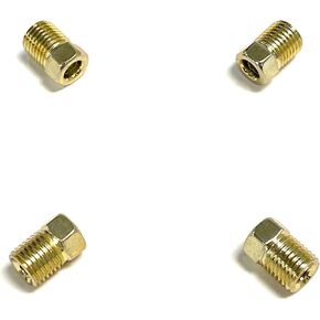 The Stop Shop Inverted Flare Steel Metric 10x1mm Brake Line Fittings For 3/16 Inch Tubing (Pack of 4)