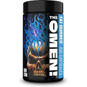 Jnx Sports The Omen! موقد الدهون الحراري غير المحفز-ملحق غذائي خالي من الكافيين للرجال والنساء | شهية مثبط وداعم التمثيل الغذائي | 100 كبسولات