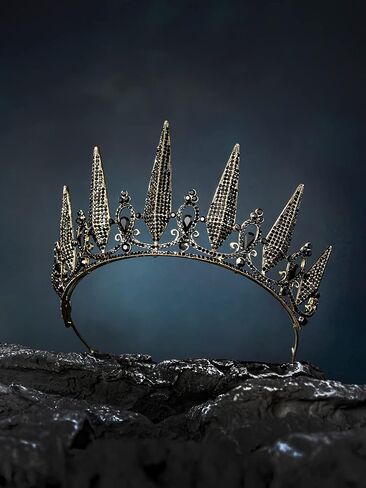 SWEETV Tiaras and Crowns for Women, Crystal Wedding Tiara for Bride, Metal Silver Crown, Costume Party Accessories for Birthday Halloween Prom in Saudi Arabia