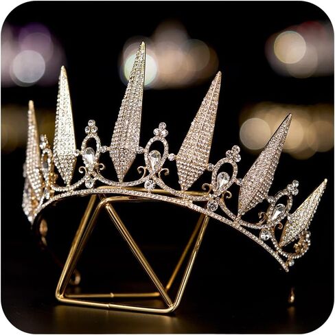 Sweetv Tiaras و Crowts للنساء ، Crystal Wedding Tiara للعروس ، التاج الفضي المعدني ، إكسسوارات حفلات الأزياء لعيد ميلاد Promeen Prom in Kuwait