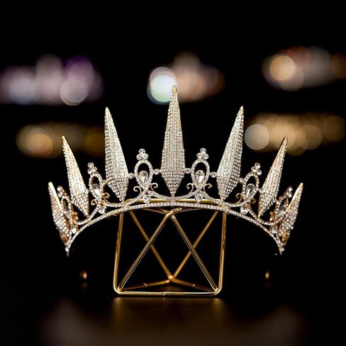 Sweetv Tiaras و Crowts للنساء ، Crystal Wedding Tiara للعروس ، التاج الفضي المعدني ، إكسسوارات حفلات الأزياء لعيد ميلاد Promeen Prom in Kuwait