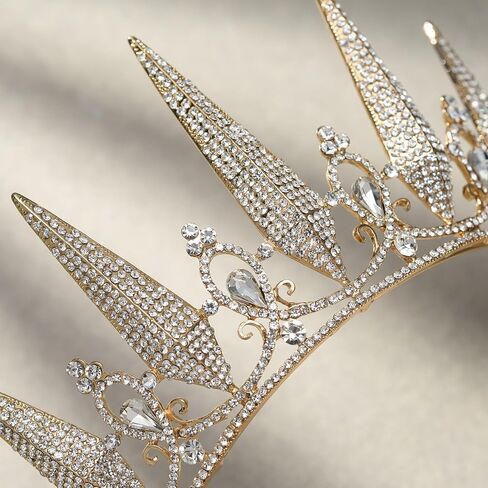 Sweetv Tiaras و Crowts للنساء ، Crystal Wedding Tiara للعروس ، التاج الفضي المعدني ، إكسسوارات حفلات الأزياء لعيد ميلاد Promeen Prom in Kuwait