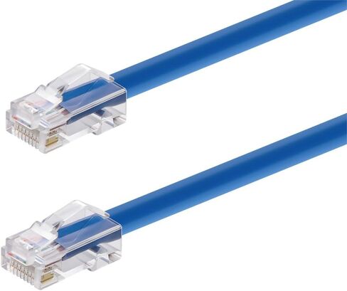 Monoprice Cat6A Patch Cable - 14 Feet - Black | 26AWG, 10G, Bare Copper Conductor, Gold Plated Copper Connector, RJ45, Non-Booted Ethernet Cable in Saudi Arabia