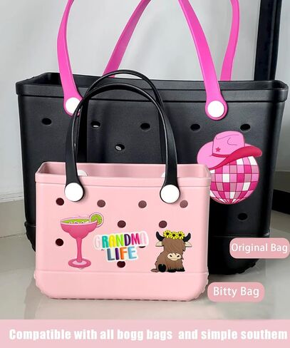 A & H Zier Bogg Bag Charms ملحق سيليكون مقاوم يتلاشى 0.5 سم متوافق مع معظم حقيبة BOGG (الموضة ، 4) in Kuwait