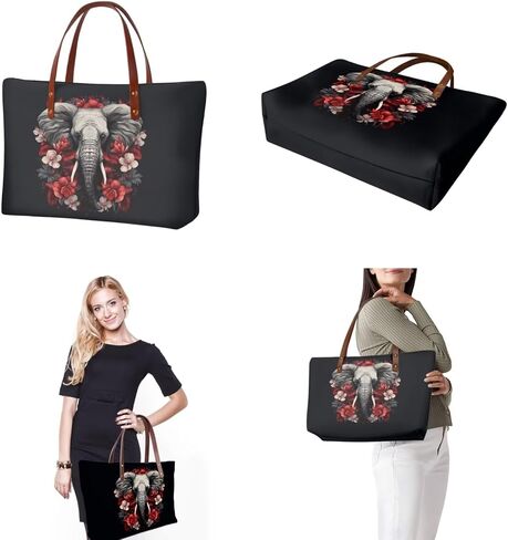 2PCS Tote Bag for Women Top Handle Purse with Wallet, Hobo Bag Tote Shoulder Bag with PU Cosmetic Bag in Kuwait