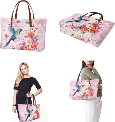 2PCS Tote Bag for Women Top Handle Purse with Wallet, Hobo Bag Tote Shoulder Bag with PU Cosmetic Bag in Kuwait