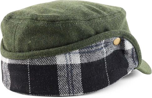 Melton Wool Winter Cadet Cap with Earflaps in Kuwait