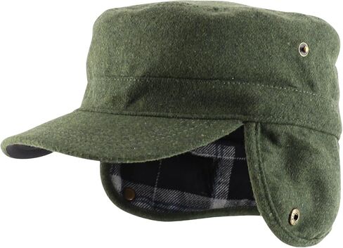 Melton Wool Winter Cadet Cap with Earflaps in Kuwait
