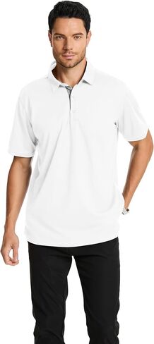 3 Pack Mens Polo Shirts Short Sleeve Dry Fit Moisture Wicking Collared Shirt Golf Polo Shirts for Men Casual Bussiness in Saudi Arabia