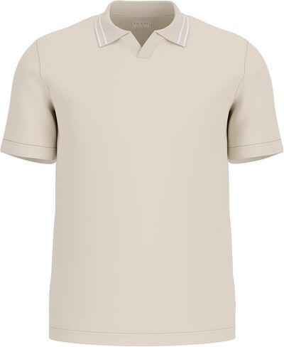 GUESS Men's Short Sleeve Dante Rib Knit Polo in Saudi Arabia
