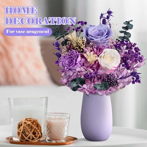 Mothers Day Preserved Flowers Bouquet,Forever Flowers for Delivery Prime,Real Purple Rose Bouquets Lasting 1-3 Years,Christmas Valentines Mothers Birthday Gifts for Women Mother Wife Her in Saudi Arabia