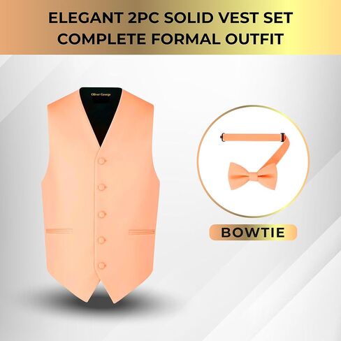Exclusive Distributor Men's 2pc Solid Tuxedo Vest Formal Vest Suit Vest Casual Vest Waistcoat Vest Prom Vest Wedding Vest Necktie Bowtie Handkerchief Turquoise Extra Large in Saudi Arabia