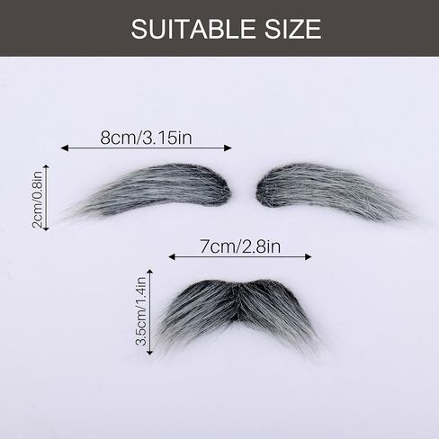 Yan Dream 100 Days of School Old Man Costume Glasses with Mustache Eyebrows Grandpa Costume Accessories in Saudi Arabia