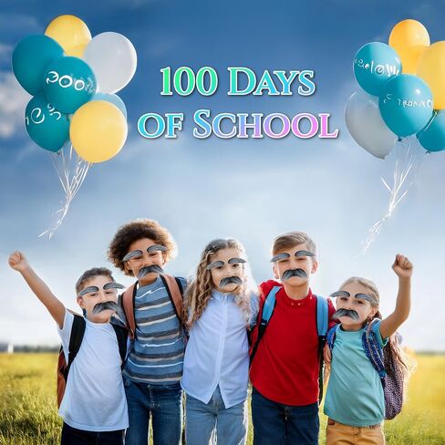 Yan Dream 100 Days of School Old Man Costume Glasses with Mustache Eyebrows Grandpa Costume Accessories in Saudi Arabia