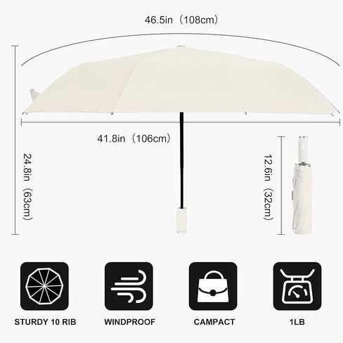 Dofowot UV Protection Smbrella للمظلات الشمسية المطرقة المظلة المضادة للرياح UPF 50+ UV Travel Smbrella مضغوط للنساء الرجال in Saudi Arabia