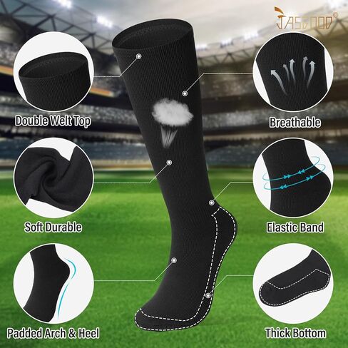 JASGOOD Baseball Socks and Belt for Youth Adult Softball Socks and Belt Combo Elastic Belt for Men in Saudi Arabia