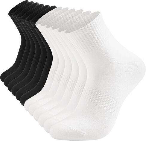 HAVE A TREE 6Pairs Womens Ankle Cotton Thin Gym Socks Running Crew Socks in Kuwait