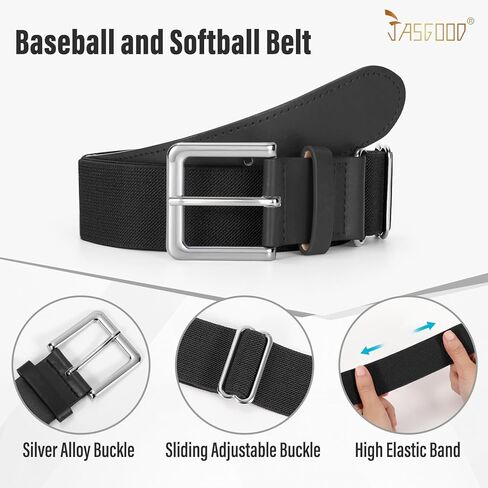 JASGOOD Baseball Socks and Belt for Youth Adult Softball Socks and Belt Combo Elastic Belt for Men in Saudi Arabia