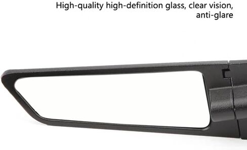 Motorcycle Wing Rearview Mirrors with 8mm & 10mm Screw Compatible with Kawasaki Z400/Z650/Z1000 KTM Duke 125/200/250/390/690/790/1290 Yamaha MT-07 (Standard Size) in Saudi Arabia
