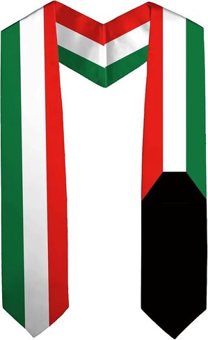 National Flag Graduation Stole Embroidery Sash for for Study Aboard International Students Adult Unisex Gifts in Saudi Arabia