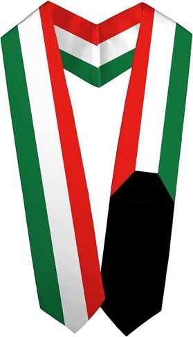 National Flag Graduation Stole Embroidery Sash for for Study Aboard International Students Adult Unisex Gifts in Saudi Arabia