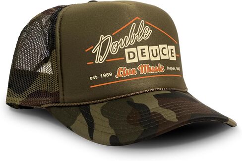 Black Rabbit Road House Double Deuce Logo Retro 80s Snapback Cap in Kuwait