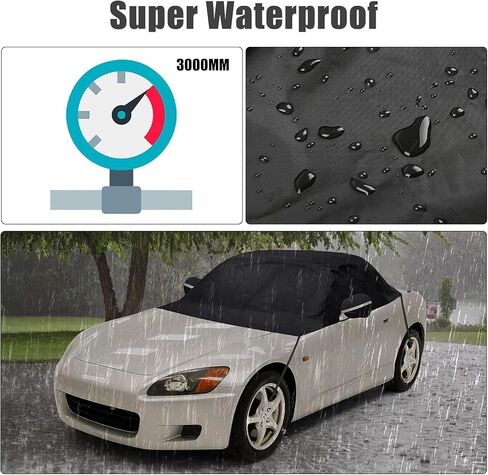 Waterproof Car Cover Compatible with Honda S2000 1999-2009, 300D All Weather Car Covers with Inner Cotton for Dust Snow Rain Protection(AP1,AP2,CR Roadster/Hardtop) in Saudi Arabia