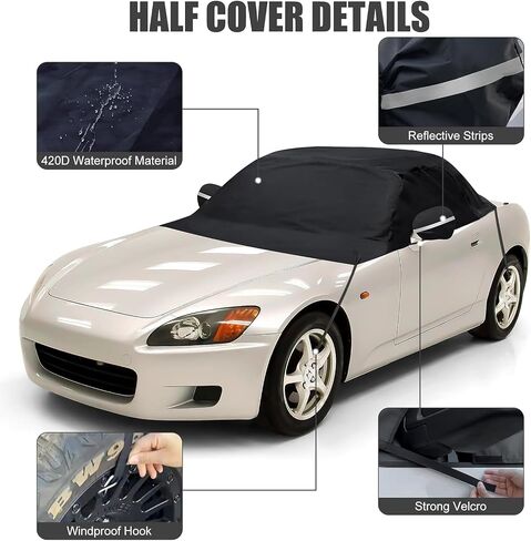 Waterproof Car Cover Compatible with Honda S2000 1999-2009, 300D All Weather Car Covers with Inner Cotton for Dust Snow Rain Protection(AP1,AP2,CR Roadster/Hardtop) in Saudi Arabia