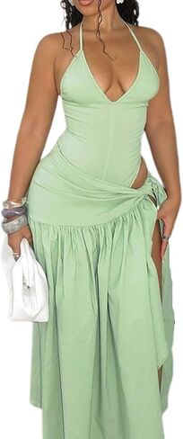 نصف الكلمات المكونة من 2 قطعة Maxi Skirt مجموعات مثيرة الرسن الخام in Kuwait