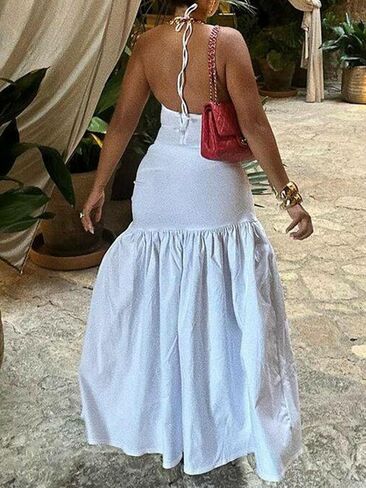 نصف الكلمات المكونة من 2 قطعة Maxi Skirt مجموعات مثيرة الرسن الخام in Kuwait