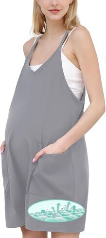 Active Maternity Romper with Breezy Comfort Designed for Women During Pregnancy, Postpartum, and Beyond in Saudi Arabia