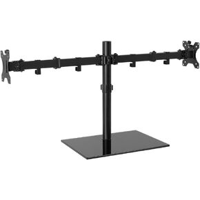 ارتفاع حامل شاشة كمبيوتر مزدوج قابل للتعديل لشاشة 13 بوصة إلى 27 بوصة حامل شاشة قائم بذاته مع حاملين دوارين كامل الحركة يحمل ما يصل إلى 17.6 رطل VESA 75x75 مم/100x100 مم in Kuwait