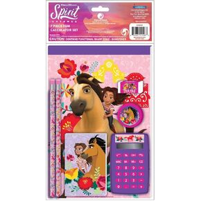 Mario Bros. Calculator School Supplies Set - 7 Piece Bundle for Back to School