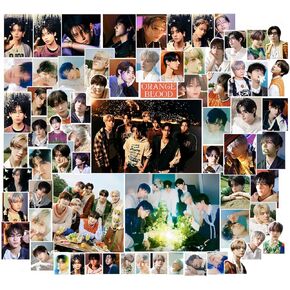 100pcs Enhypen Stickers Pack Enhypen Orange Blood Stickers Kpop Enhypen Merch Orange Blood Album Sticker Gift for Fans Daughter