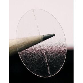 ChromaLabel 3/4 x 1 Inch Oval Clear Labels, Library Supplies, Envelope Sealer Perforated Clear Stickers - 1000 Pieces of Envelope Seal Stickers per Roll