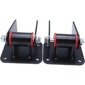 6 PCS/SET SHLPDFM Black Motor Mounts LS Engine Motor Mounts (LS Conversion Swap) Universal Compatible with Chevrolet LS1, LS2, LS3, LS6, LS Engines