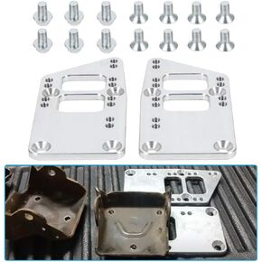for LS Swap Motor Mounts Adapter Plates - Adjustable Universal Conversion Bracket Small Block Set Perfect for SBC LS Engines, Fits for LS1 LS2 LS3 LS6 LSX LQ4 LQ9 LR4 AL11 L33 L92 L99 Chevrolet Chevy